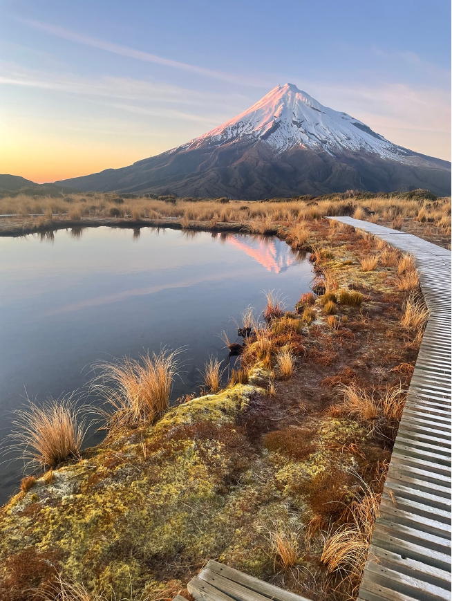 Early sunrise on Mt Taranaki